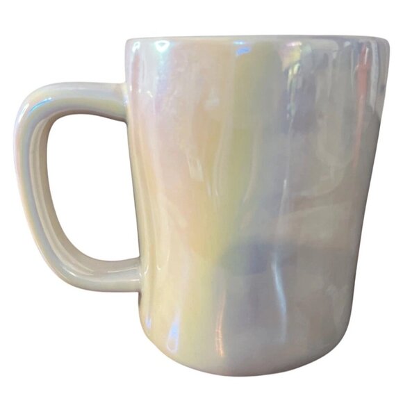 Rae Dunn Iridescent "Candy Hearts" Mug Valentines Day Coffee Tea Cup RARE Colle - Picture 2 of 7